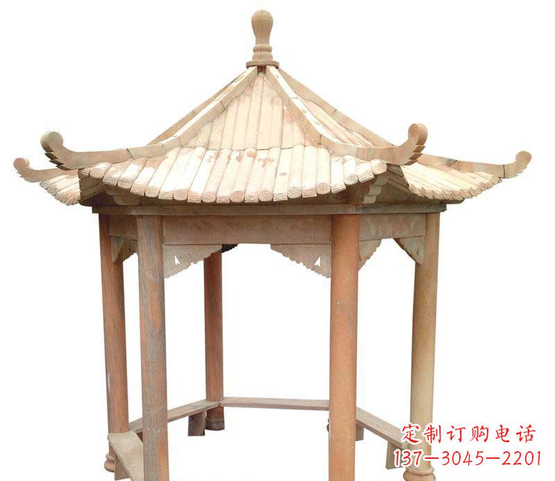 贵州精美六角凉亭雕塑