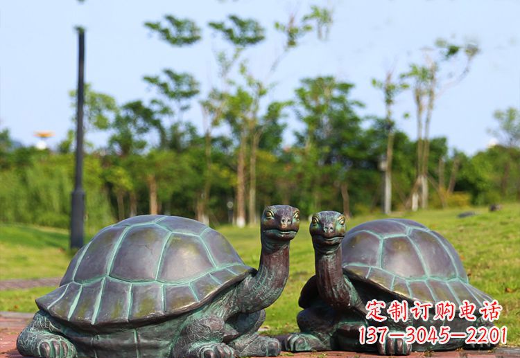 贵州公园乌龟铜雕