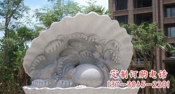 贵州公园小区动物喷泉石雕