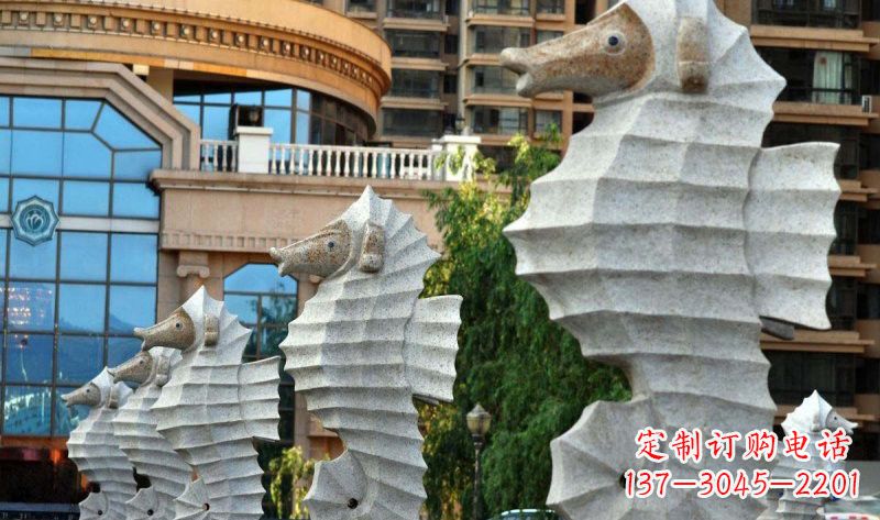 贵州艺术级小区喷水马雕塑