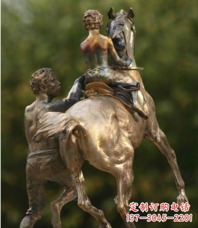 贵州浪漫无限,精致骑马铜雕
