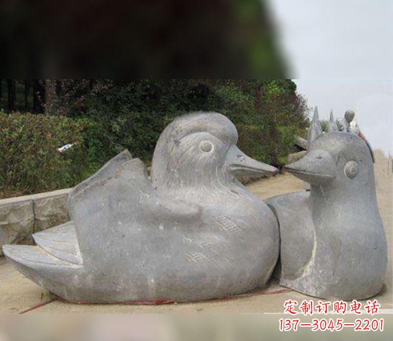 贵州中领雕塑传统鸳鸯石雕