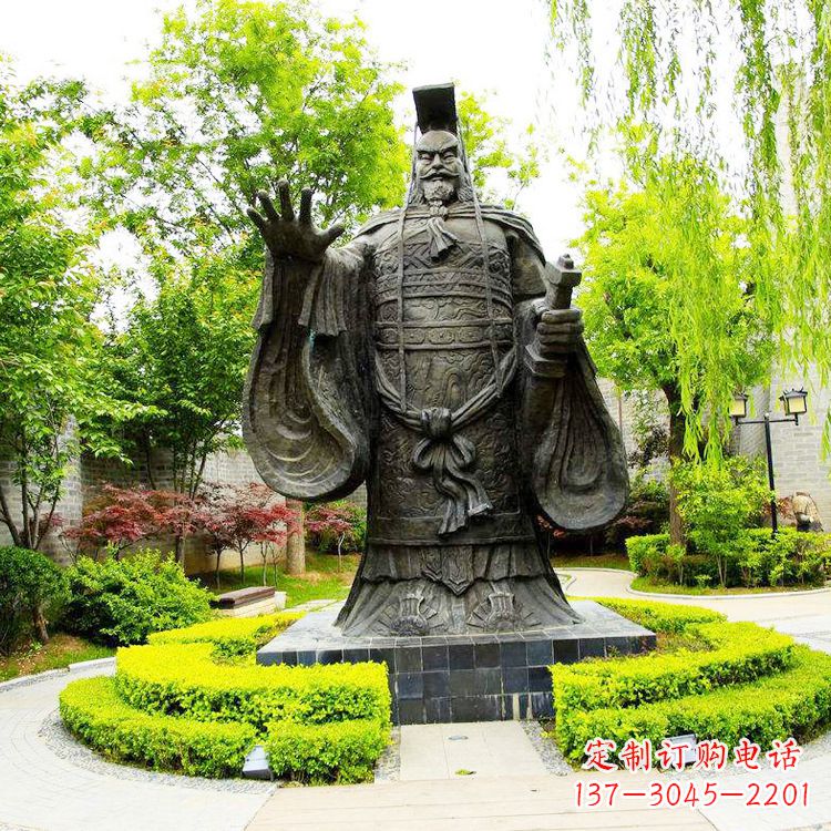 贵州公园园林大型古代帝王秦始皇雕塑