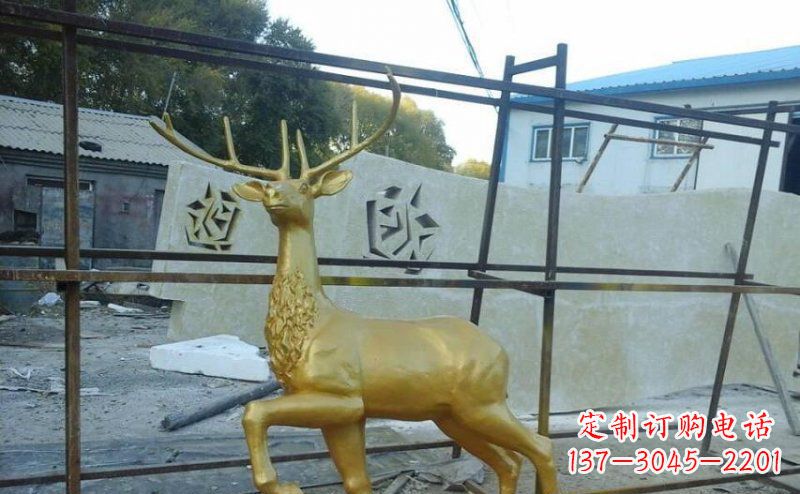 贵州室内外羚羊铜雕艺术品