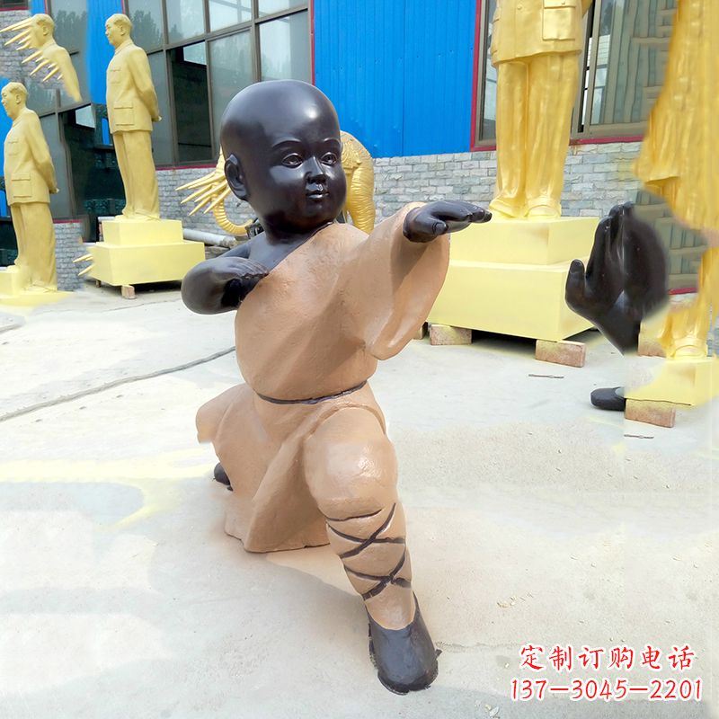 贵州功夫小和尚雕塑