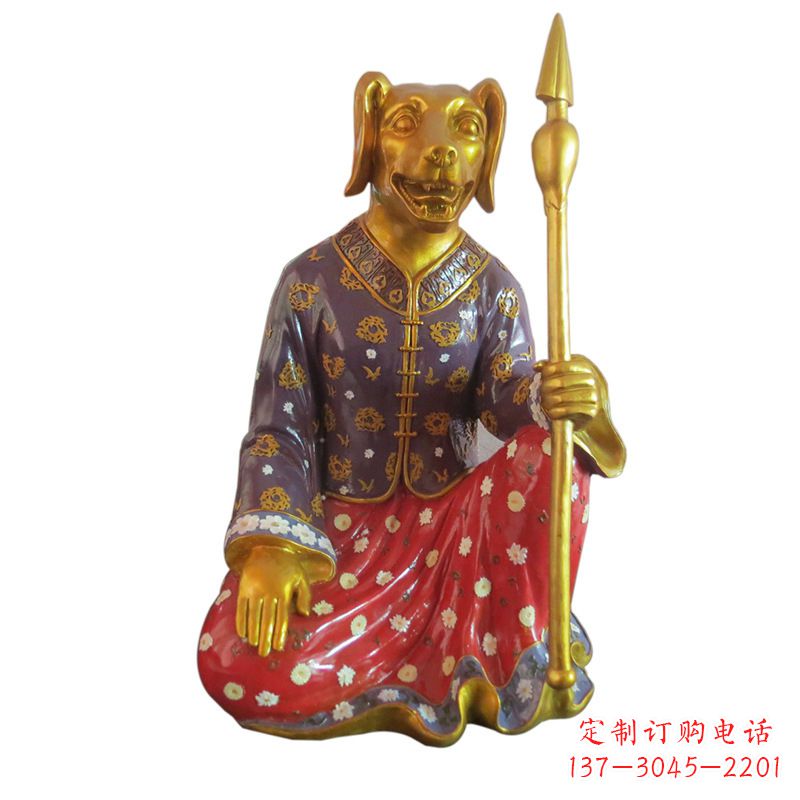 贵州高端可爱的玻璃钢生肖雕塑