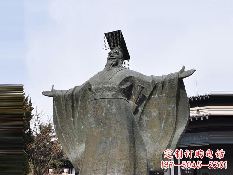 贵州秦始皇铜雕,象征历史的永恒美丽