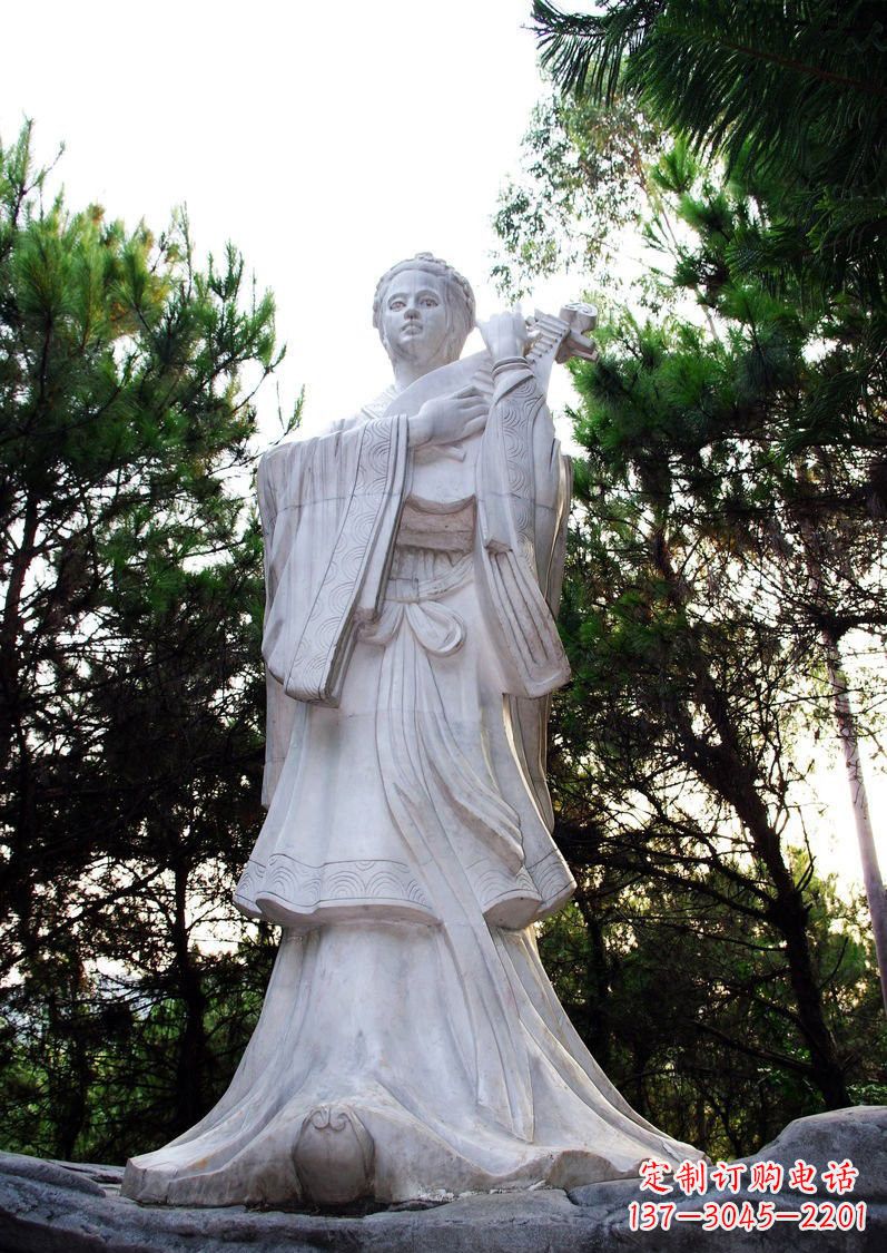 贵州古代名人王昭君石雕