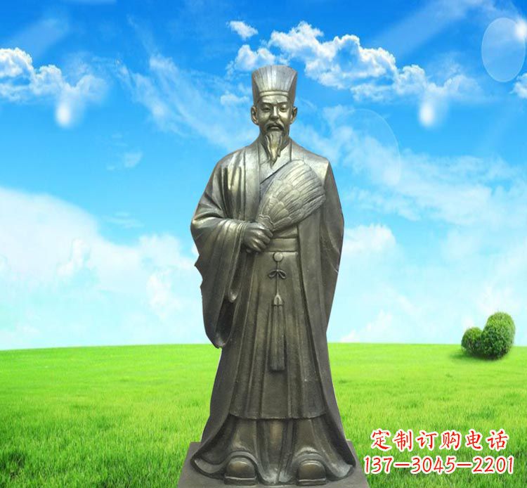 贵州精致经典,让您体验古代名人诸葛亮的魅力——诸葛亮铜雕