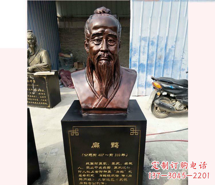 贵州铸造古代名医扁鹊胸像,展现生命的传承之美