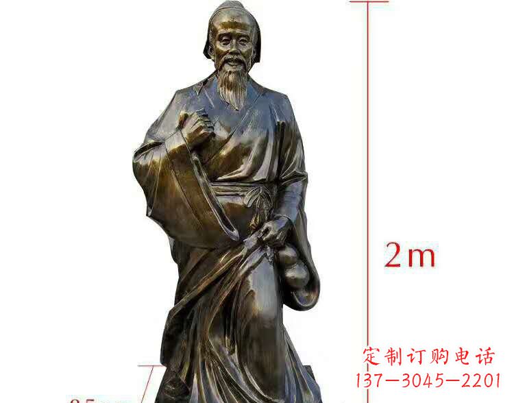 贵州以华佗荣耀传承,新世代领雕塑华佗铜雕