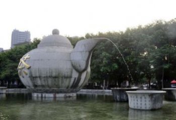 贵州精致雕塑茶壶石雕