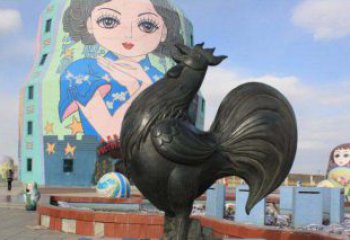 贵州艺术精美的公鸡雕塑