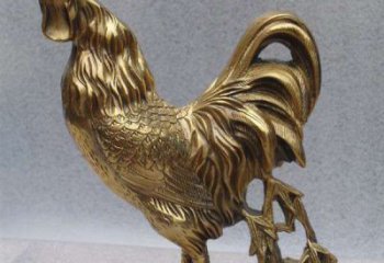 贵州经典公鸡铜雕