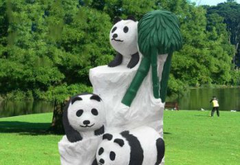 贵州公园大熊猫雕塑