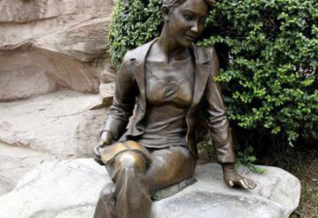 贵州中领雕塑精美 静谧 的女人铜雕