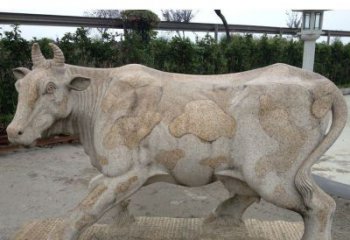 贵州中领雕塑精美绝伦的奶牛石雕
