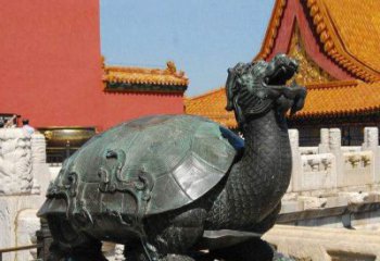 贵州精美铜雕龙龟，给你公园独特色彩