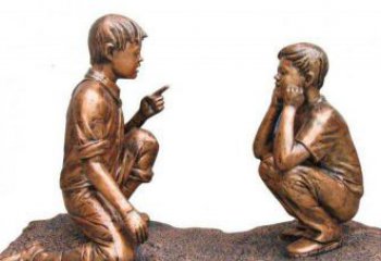 贵州专业定制小品铜雕-尊贵的雕塑男孩