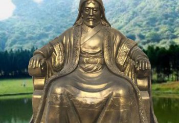 贵州中领雕塑致敬成吉思汗铜雕