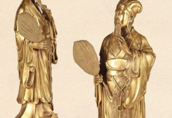 贵州中领雕塑专业铸造诸葛亮铜雕