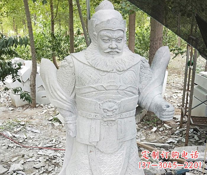 贵州精美古典关公石雕