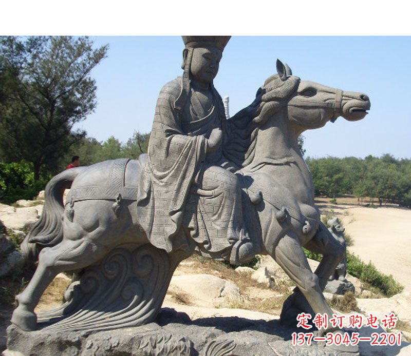 贵州中领雕塑:古代人物唐僧骑马雕塑