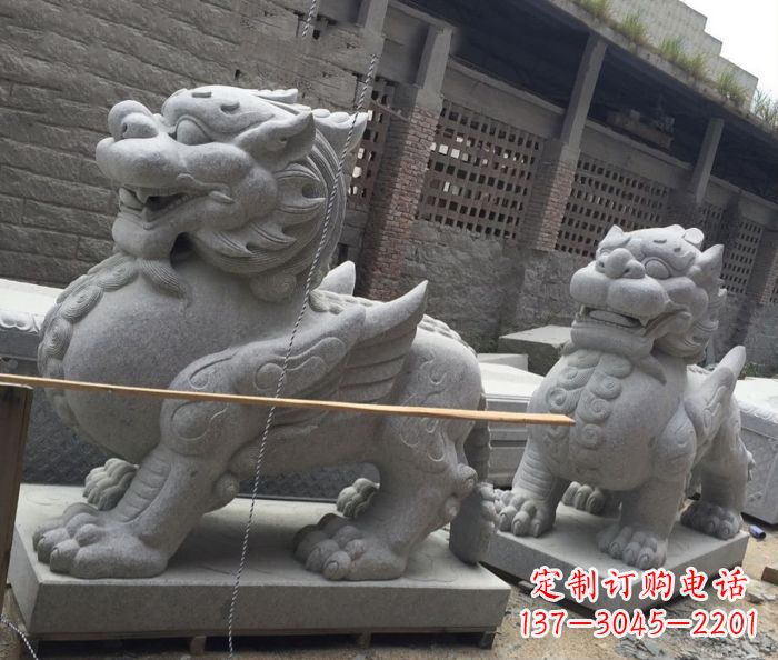 贵州古代神兽大理石貔貅石雕