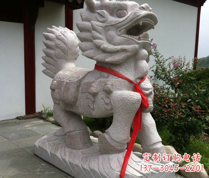 贵州古代神兽麒麟石雕 (2)