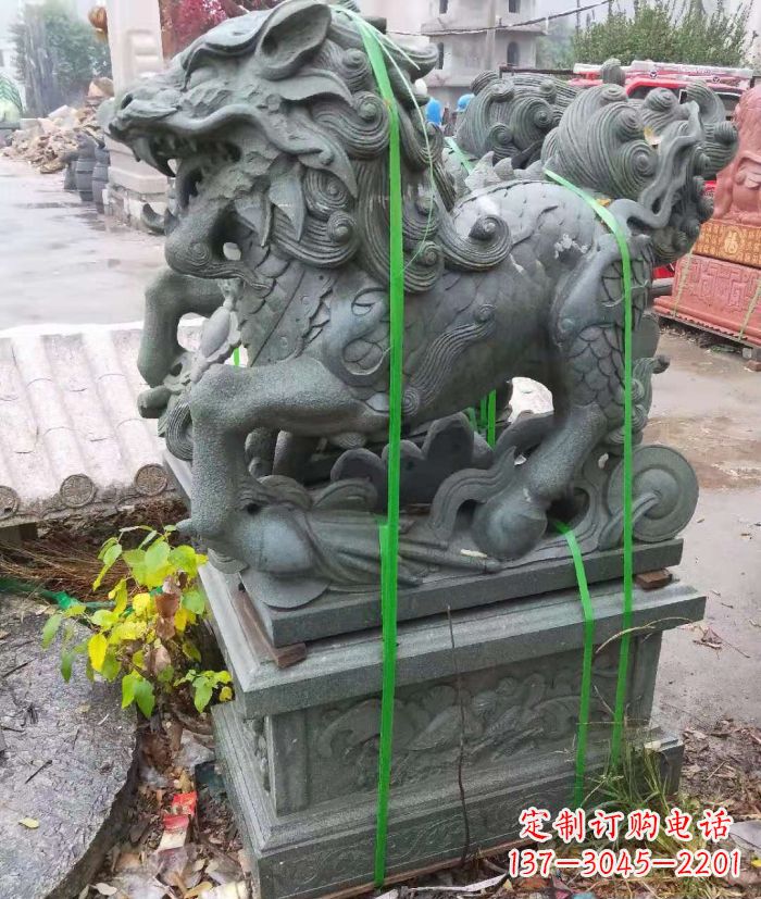 贵州古代神兽麒麟石雕 (4)
