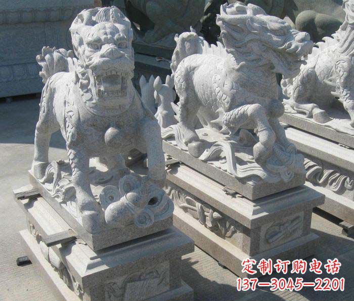 贵州古代神兽麒麟石雕