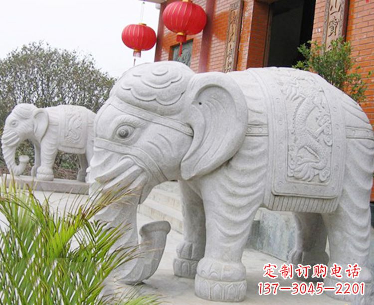 贵州传统古典石雕大象