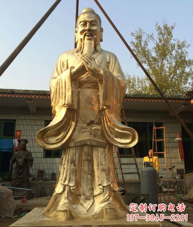 贵州孔子铜雕--象征传统智慧的艺术