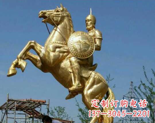 贵州古罗马战士骑马铜雕——让你呈现最传统的骑士风采
