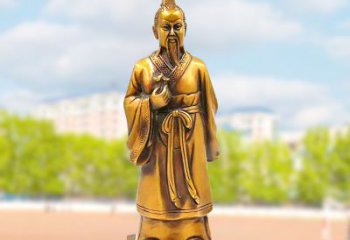 贵州古代神医纯铜扁鹊雕像