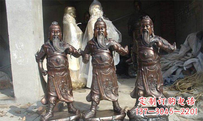 贵州精美绝伦的关公铜雕塑
