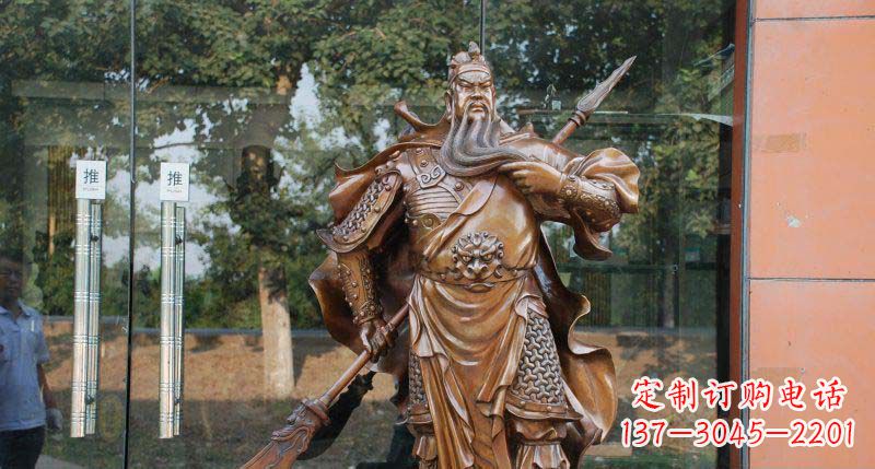 贵州关公古代人物铜雕