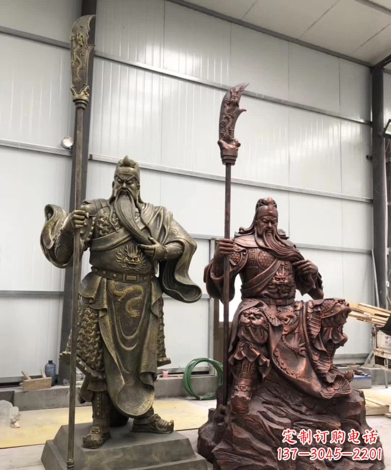 贵州关公人物铜雕1