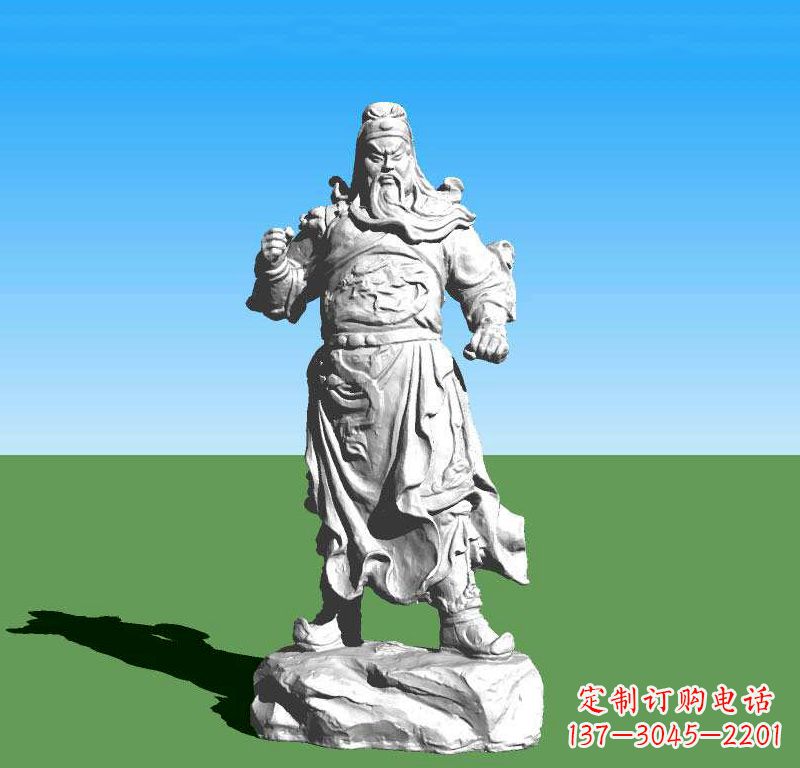 贵州关云长关羽雕塑,让关羽永驻古代