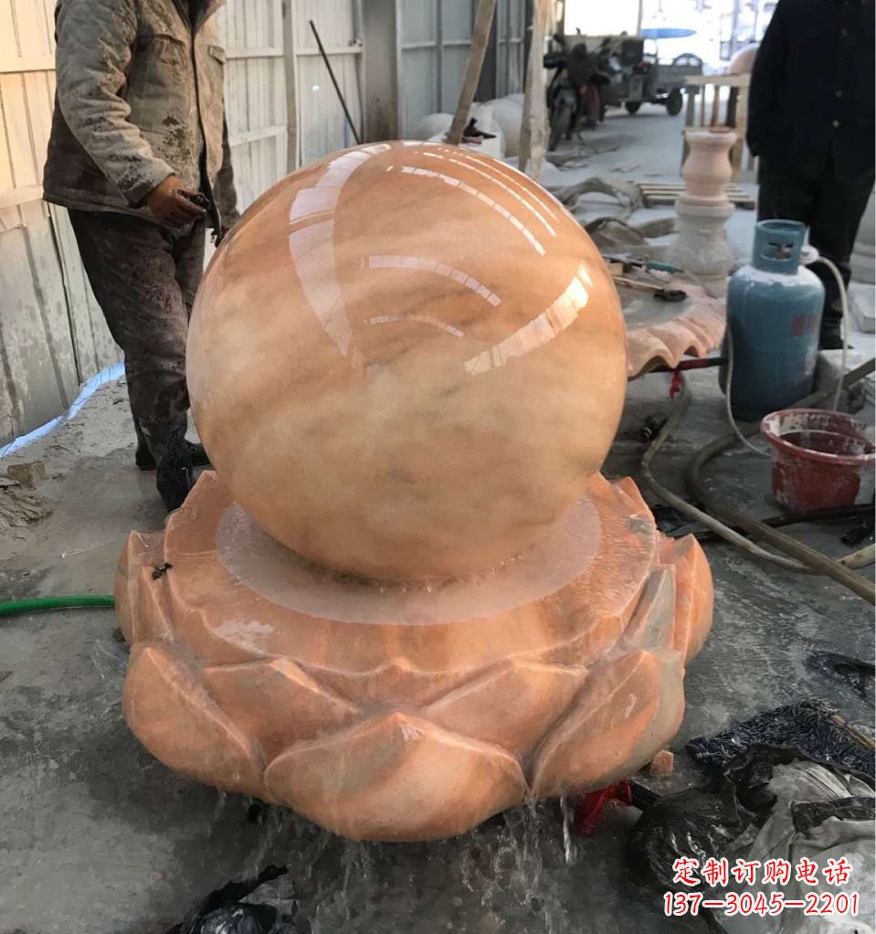 贵州观音风水球定制雕塑