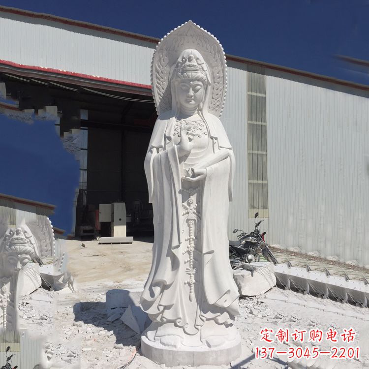 贵州观音大理石雕塑,让你的家居更具仪式感
