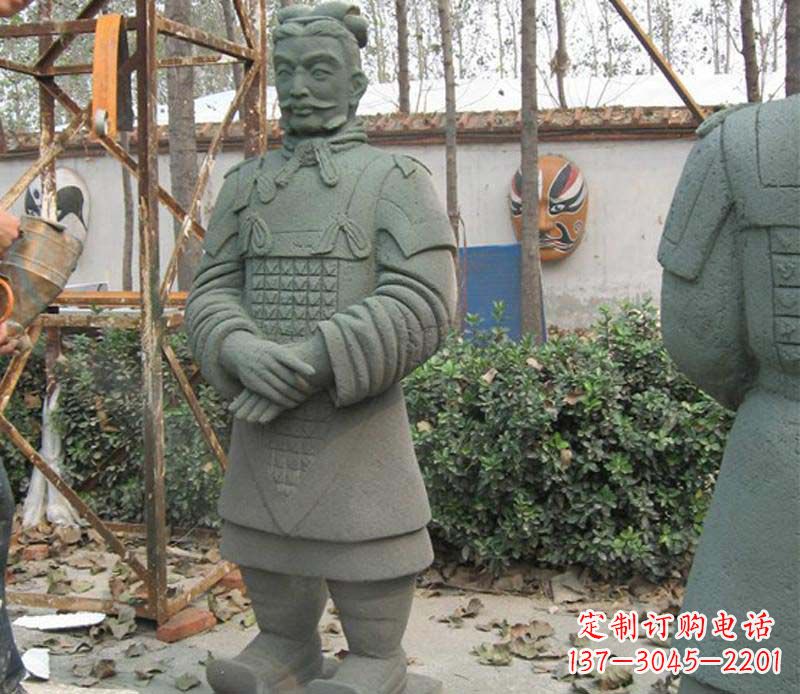 贵州蓝鼎中领雕塑|广场兵马俑石雕