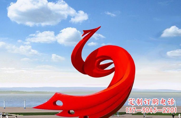 贵州广场不锈钢抽象凤凰222