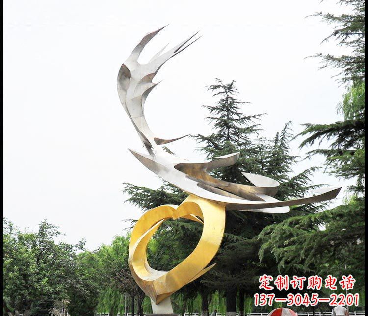 贵州典雅凤凰抽象雕塑