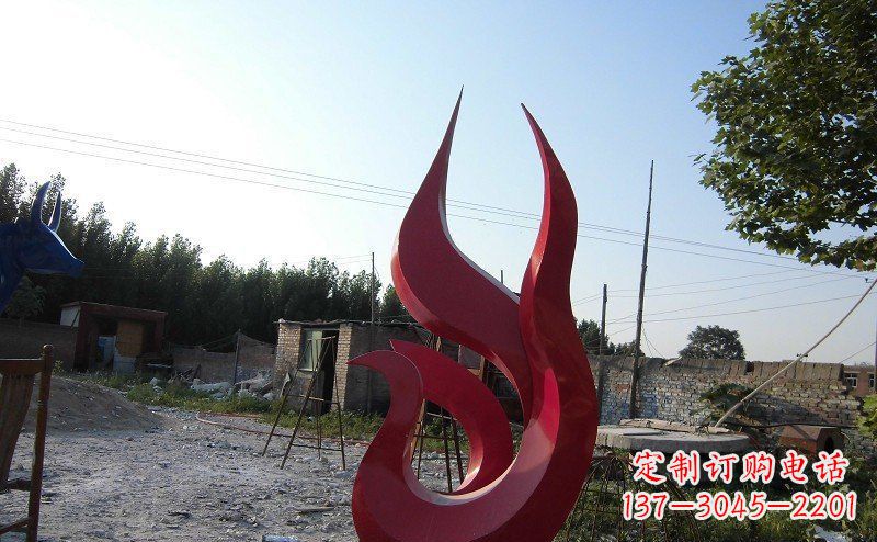 贵州广场不锈钢抽象凤凰雕塑_1 (2)