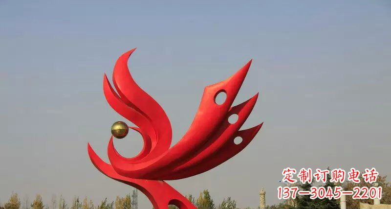 贵州不锈钢手工凤凰雕塑