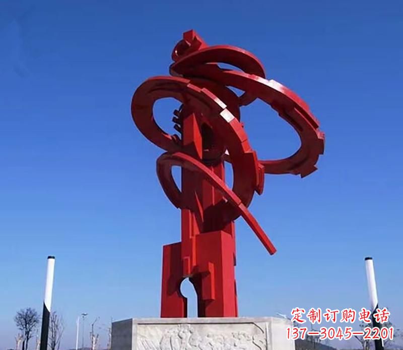 贵州飘带不锈钢抽象雕塑