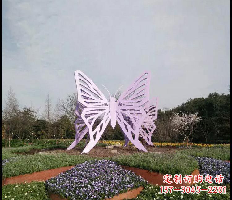 贵州中领雕塑厂家精美不锈钢蝴蝶雕塑