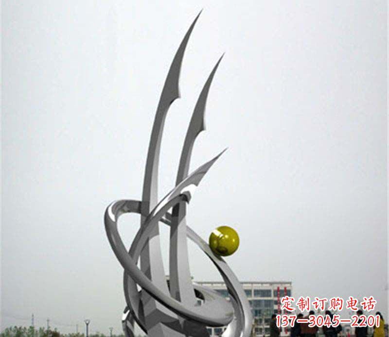 贵州广场不锈钢帆船抽象雕塑