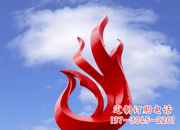 贵州广场不锈钢凤凰雕塑 (2)